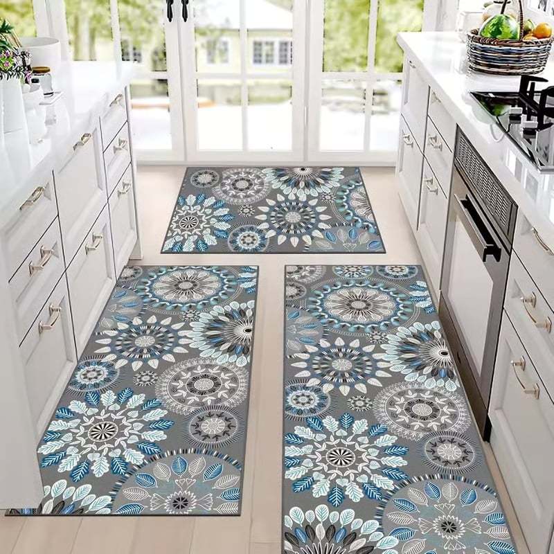 💖💖Boho Washable Kitchen Rugs Sets of 3 - Non Slip Kitchen Rugs-PLAWLTD