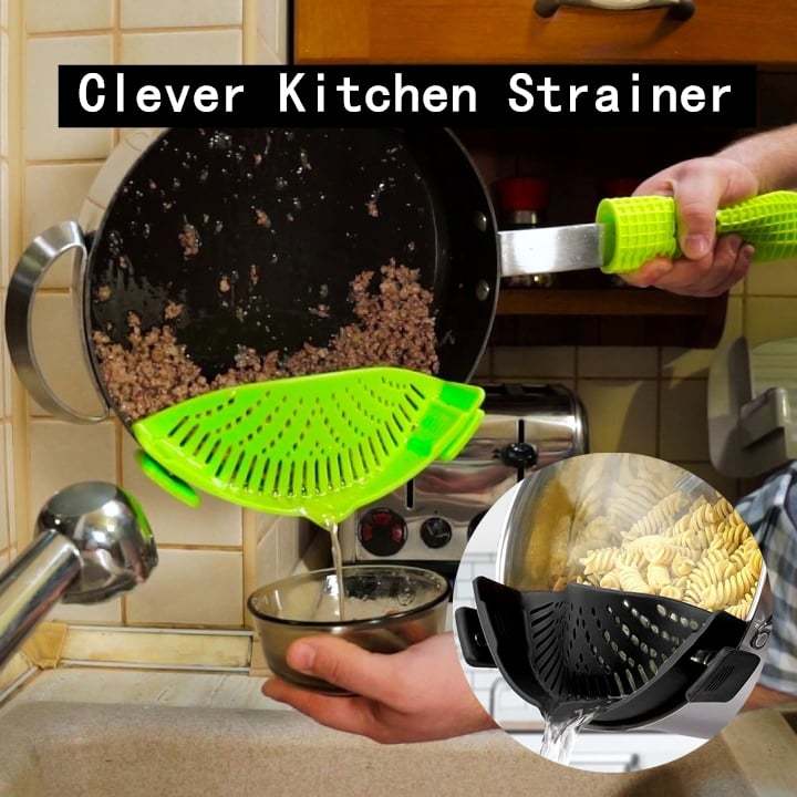 LAST DAY 49% OFF💧Silicone Clip-On Strainer - Fits All Pots and Bowls