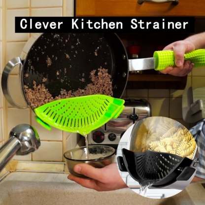 LAST DAY 49% OFF💧Silicone Clip-On Strainer - Fits All Pots and Bowls