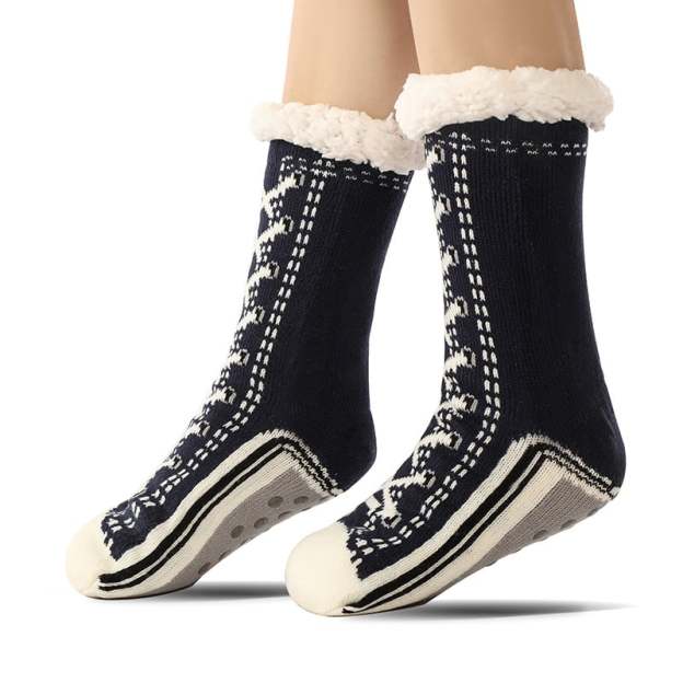 Ultra-thick Cashmere Slipper Home Socks-PLAWLTD