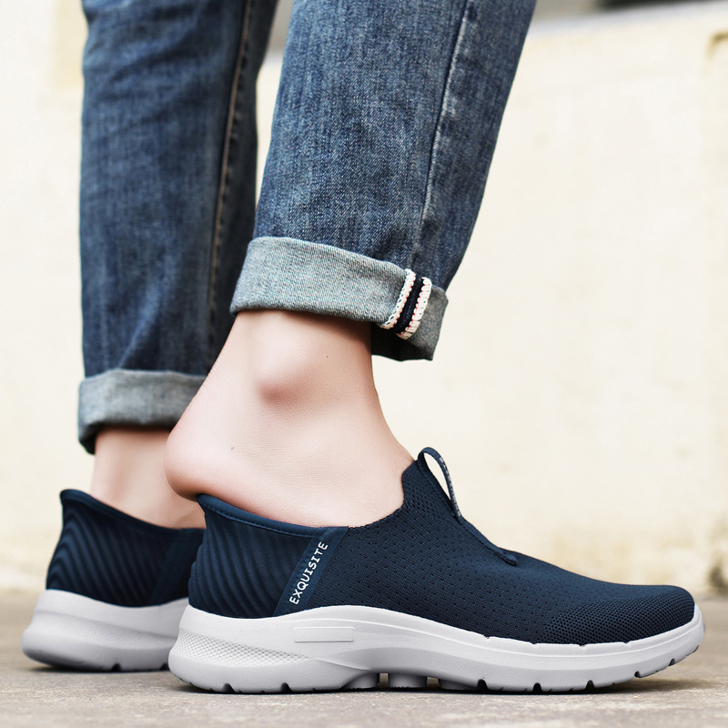 Men's Orthopedic Support Slip-on Shoes for Plantar Fasciitis, Anti-Sprain Walking Sneakers (Medical Certification)-PLAWLTD