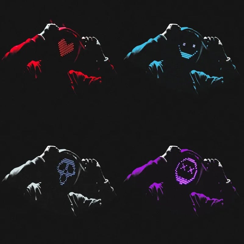 👻LED Halloween mask with app control-PLAWLTD