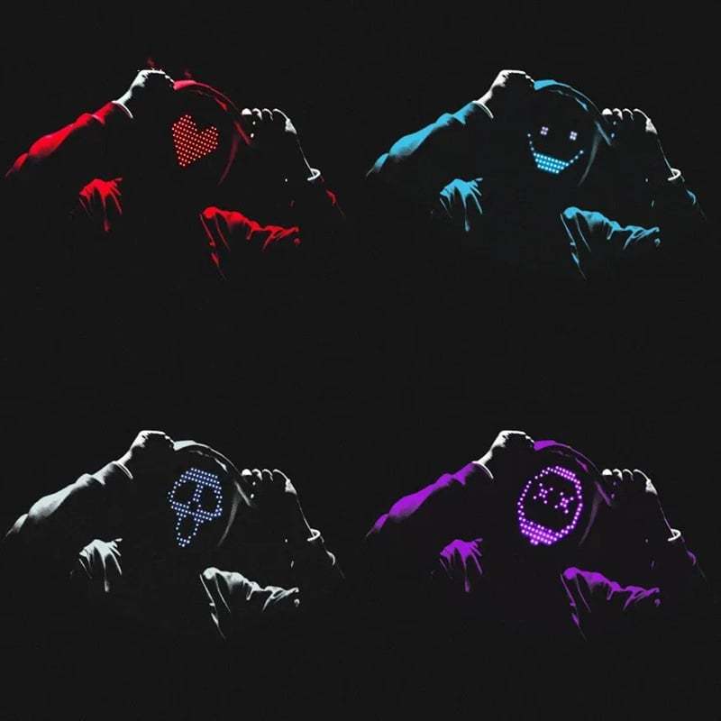 👻LED Halloween mask with app control-PLAWLTD