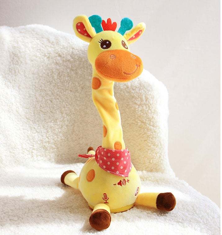 🎉 Best-Selling Musical Giraffe Toy – Sings, Dances & Repeats What You Say! 🦒🎵🗣️-PLAWLTD