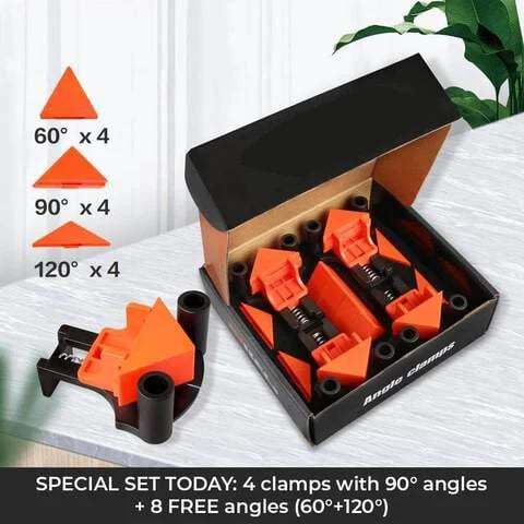 📐 Clamp set (4pcs) + FREE 60°, 90° & 120° heads
