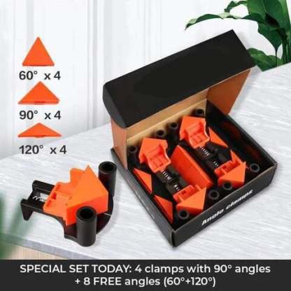 📐 Clamp set (4pcs) + FREE 60°, 90° & 120° heads