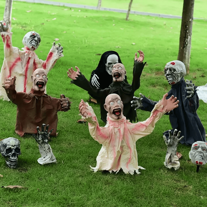 🎃Activated Swing Ghost Prop - Spooky Sound Effects, Adjustable Sizes for Halloween - Create an Authentic Horror😈Free shpping-PLAWLTD
