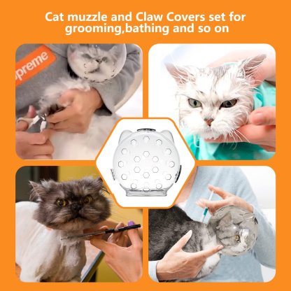 Cat Grooming Mask with Anti-Bite-PLAWLTD