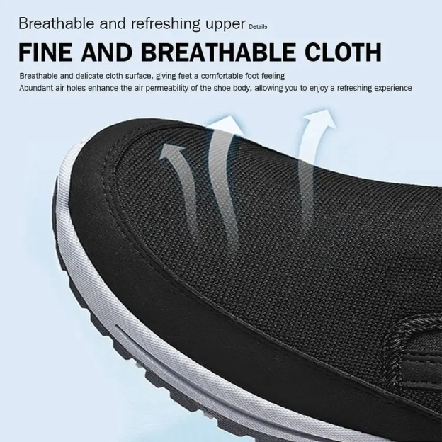 Men's Arch Support Breathable Orthopedic Loafers Lightweight Non-Slip Walking Shoes (Medical Certification)-PLAWLTD