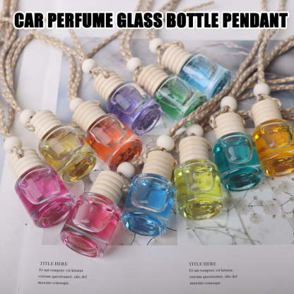 Cylindrical bottle car perfume pendant