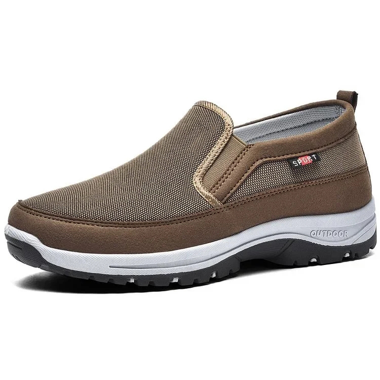 Men's Arch Support Breathable Orthopedic Loafers Lightweight Non-Slip Walking Shoes (Medical Certification)-PLAWLTD