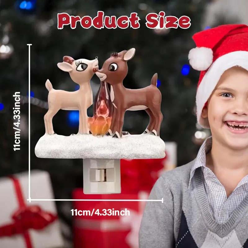 🔥Christmas Sale-3D Snowman Campfire Night Light,Christmas Eve Campfire Flickering Night Light-PLAWLTD