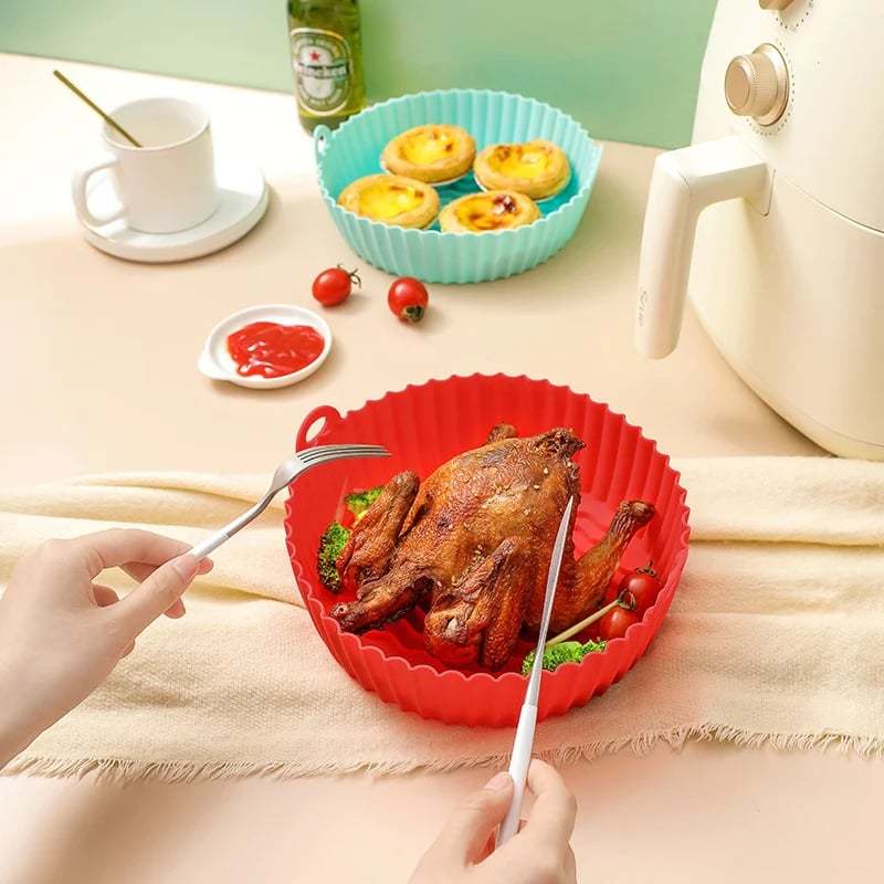 ONLY $6.66 TODAY🎁Air Fryer Silicone Baking Tray🍟