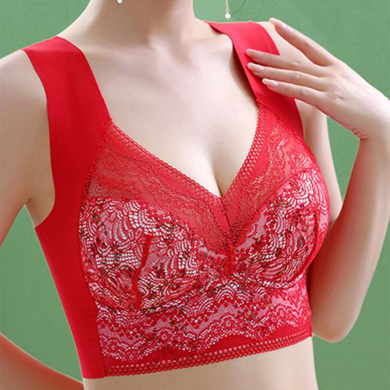 (🔥HOT SALE NOW 50% OFF)❤️Plus Size Seamless Push Up Wireless Bra