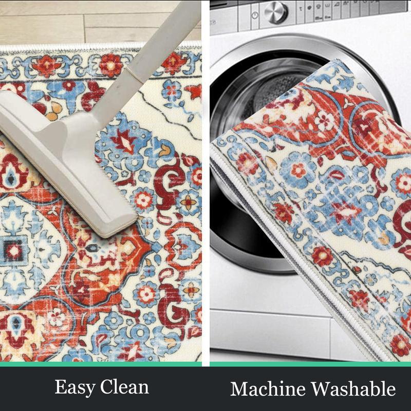 💖💖Boho Washable Kitchen Rugs Sets of 3 - Non Slip Kitchen Rugs-PLAWLTD