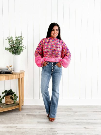 🔥HOT SALE-Mid Rise Button Fly Bootcut Jeans（Suitable for all body types）