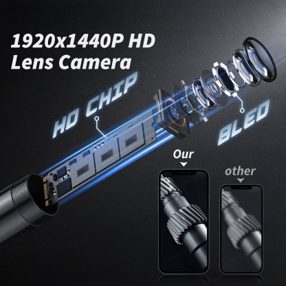 🔎 Plug and play endoscope camera – compatible with Android, iPhone and iPad