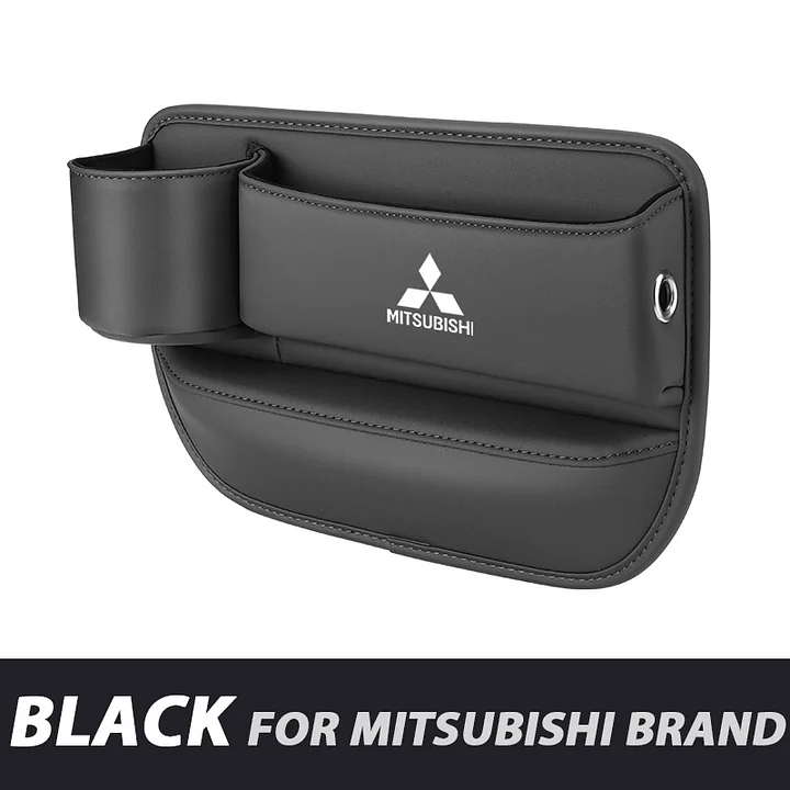 ✨Hot Selling Products of 2025🔥Exclusive Logo Leather Car Seat Storage Box With Water Cup Holder