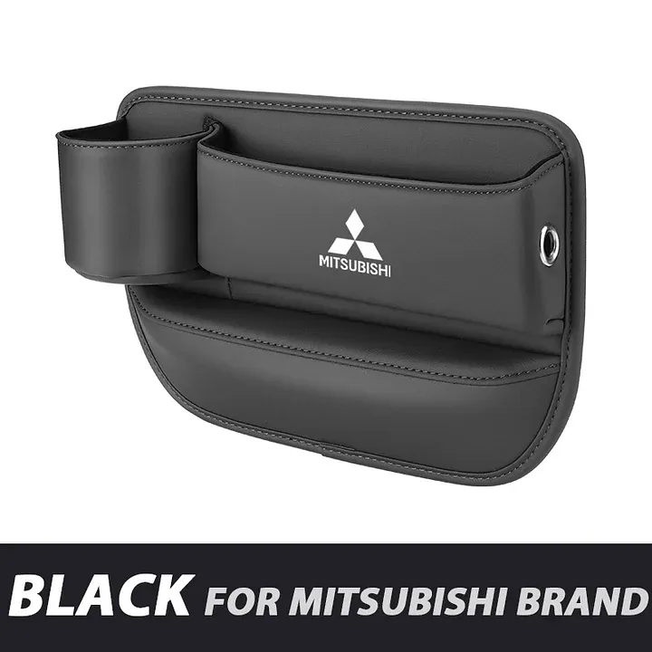 ✨Hot Selling Products of 2025🔥Exclusive Logo Leather Car Seat Storage Box With Water Cup Holder