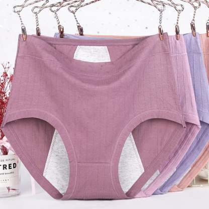 🔥HIGH WAISTS PLUS SIZE COTTON ANTIBACTERIAL  LEAK-PROOF PHYSIOLOGICAL UNDERWEAR