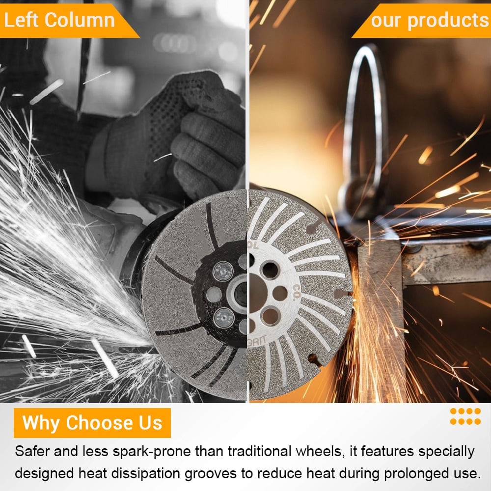 ⚙️ Angle Grinding Wheel – Electroplated Diamond 4 1⁄2" PLUS+