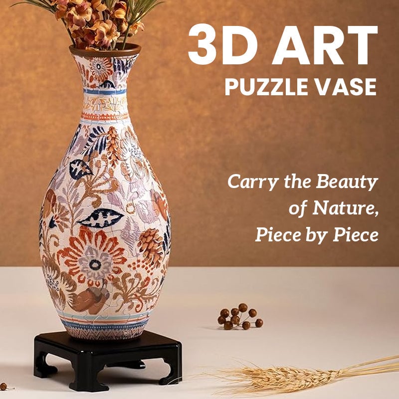 🔥LAST DAY 49% OFF - 💐🧩✨3D Art Puzzle Vase-PLAWLTD