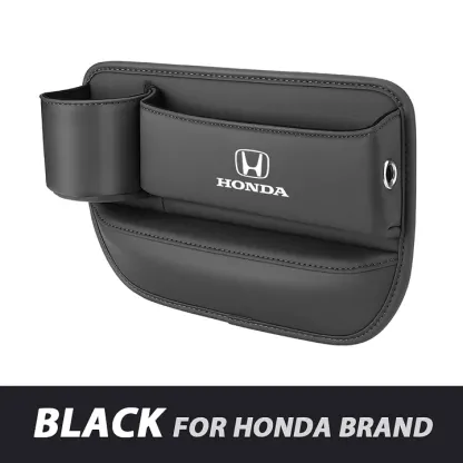 ✨Hot Selling Products of 2025🔥Exclusive Logo Leather Car Seat Storage Box With Water Cup Holder