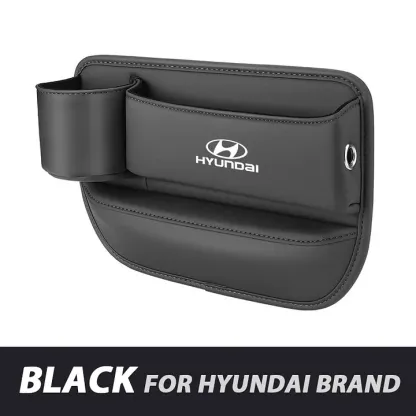 ✨Hot Selling Products of 2025🔥Exclusive Logo Leather Car Seat Storage Box With Water Cup Holder