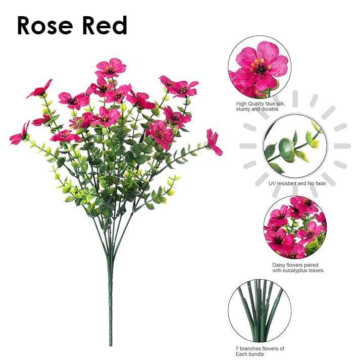 Rain & Sun Proof British Blooms - UV GuardTM Fade-Free Colourful Artificial Flower-PLAWLTD