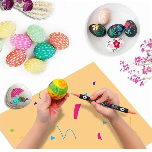🔥Last Day Promotion-49%OFF - Dual Tip Acrylic Paint Pen Marker - 24/48/72 Colours-PLAWLTD