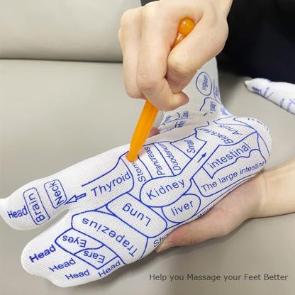 Reflexology Chart Socks with Trigger Point Massage Tool-PLAWLTD