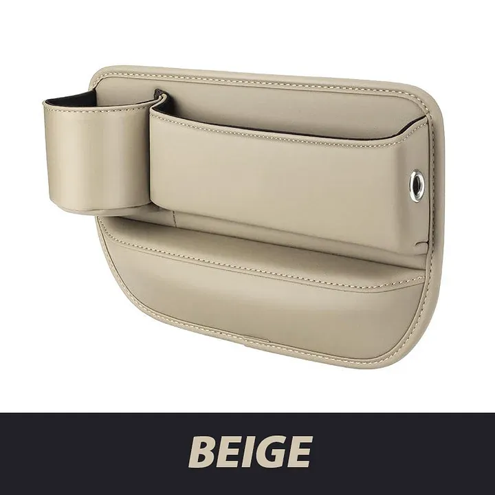 ✨Hot Selling Products of 2025🔥Exclusive Logo Leather Car Seat Storage Box With Water Cup Holder