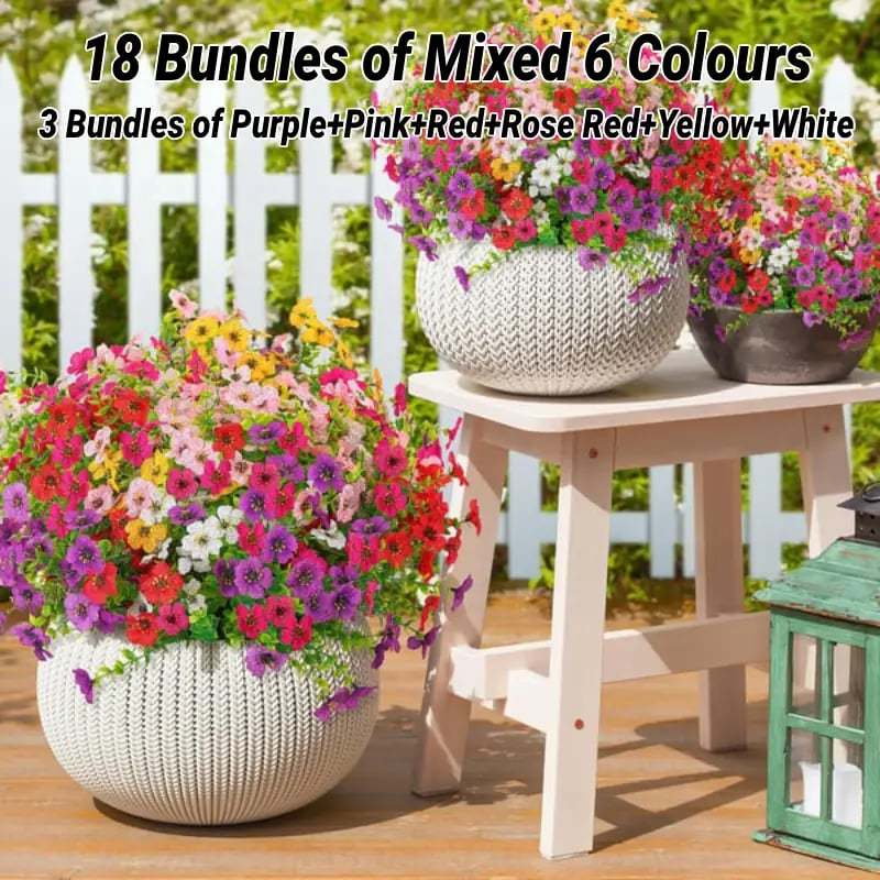 Rain & Sun Proof British Blooms - UV GuardTM Fade-Free Colourful Artificial Flower-PLAWLTD
