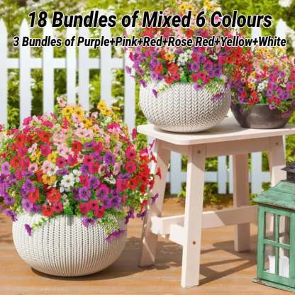 Rain & Sun Proof British Blooms - UV GuardTM Fade-Free Colourful Artificial Flower-PLAWLTD