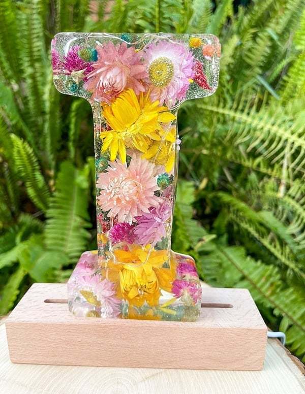 🎁Special commemoration -💟Limited Handmade 100pcs🌸Flowers Resin Night Light-PLAWLTD