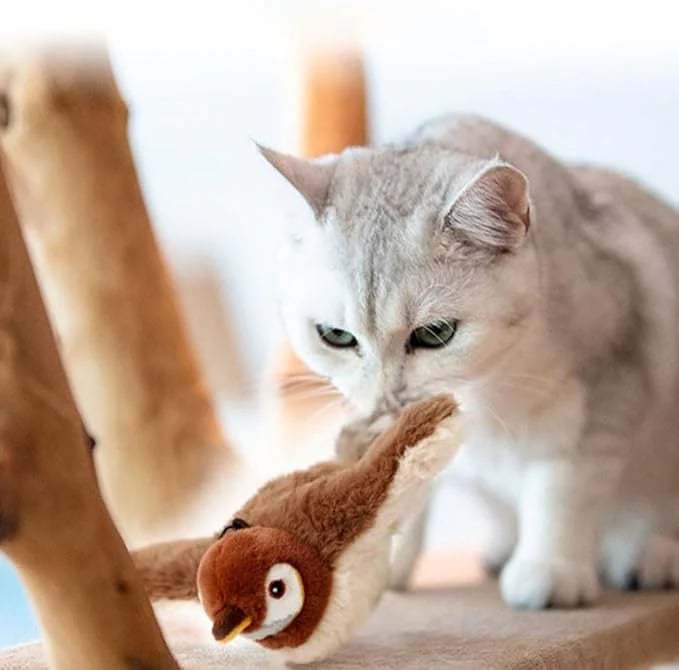 🔥HOT SALE - 🐾Simulated Sparrow Cat Toy