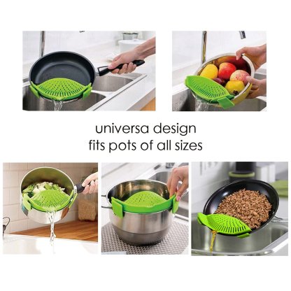 LAST DAY 49% OFF💧Silicone Clip-On Strainer - Fits All Pots and Bowls
