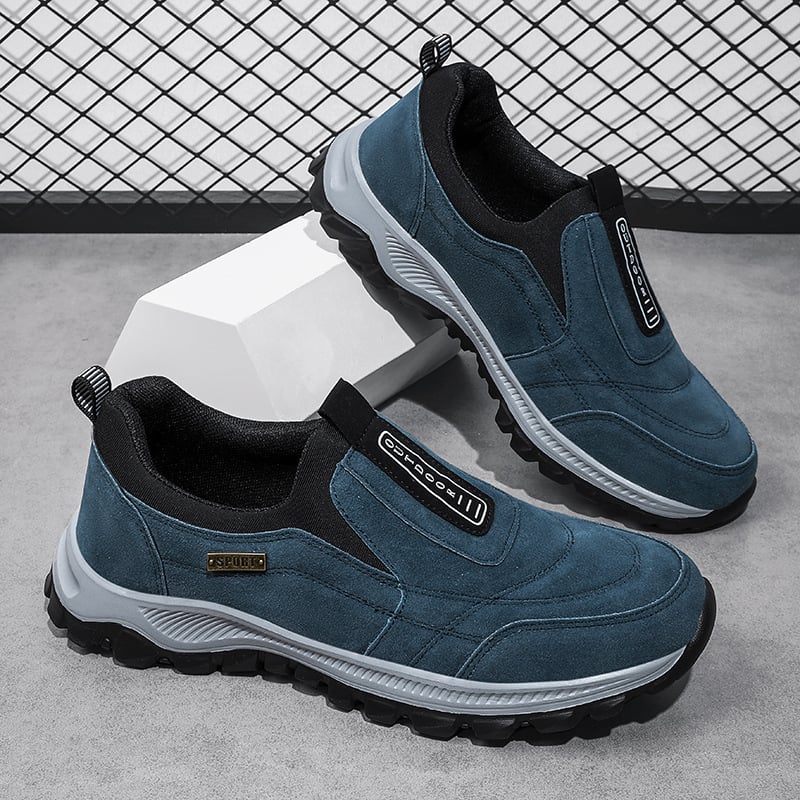 MEN'S EXTENDED WIDTH FOOT COMFORTABLE SNEAKERS WITH ARCH SUPPORT AND SHOCK ABSORPTION