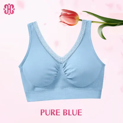 Pure Cotton Buttonless Comfy Lifting Bra