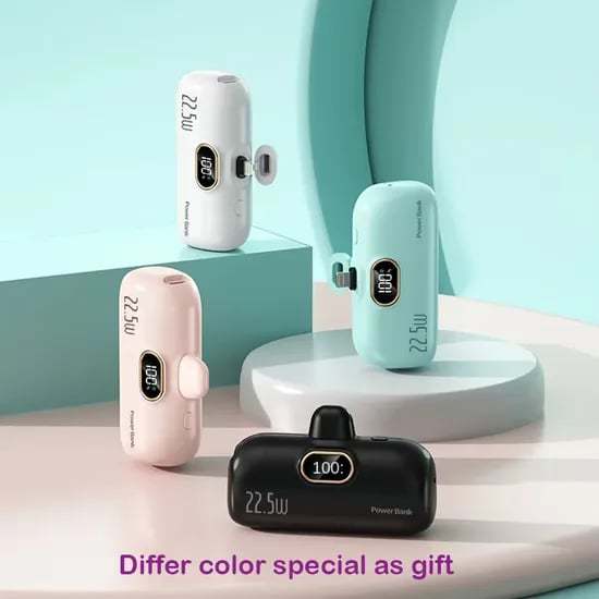 🎉⏰5000mAh Mini Portable Charger Power Bank for phone🔋-PLAWLTD