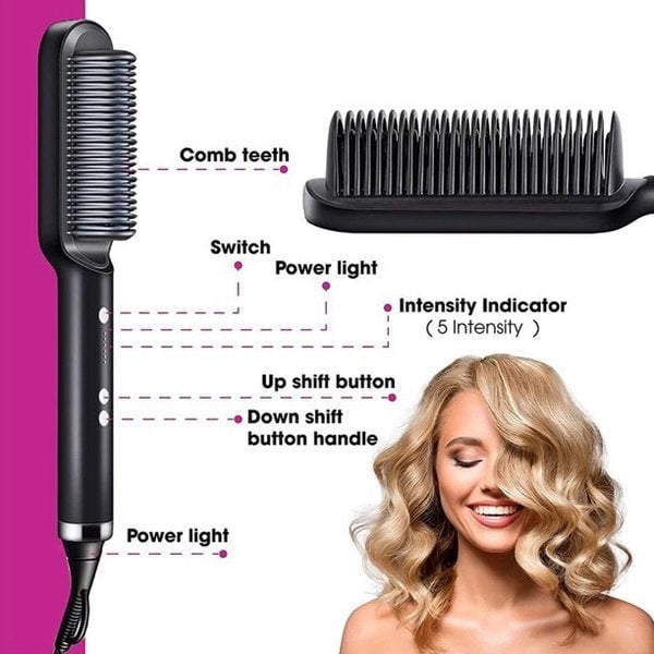 👩‍🦰Negative Ion Hair Straightener Styling Comb