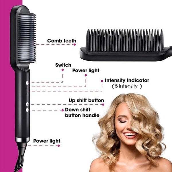👩‍🦰Negative Ion Hair Straightener Styling Comb