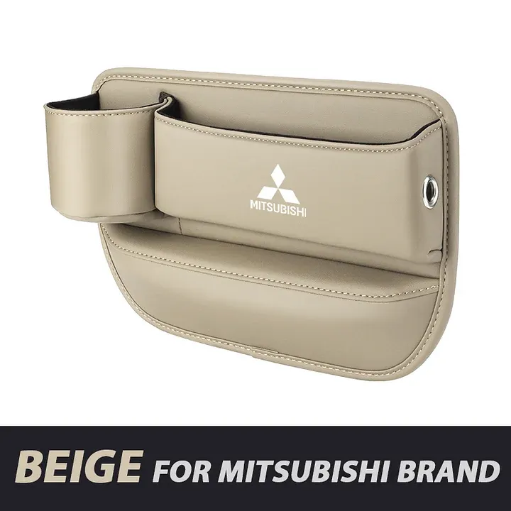 ✨Hot Selling Products of 2025🔥Exclusive Logo Leather Car Seat Storage Box With Water Cup Holder