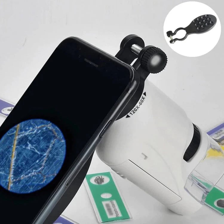 ✨This Week's Special Price 💥 Kid's Portable Pocket Microscope With Adjustable Zoom 60-120x