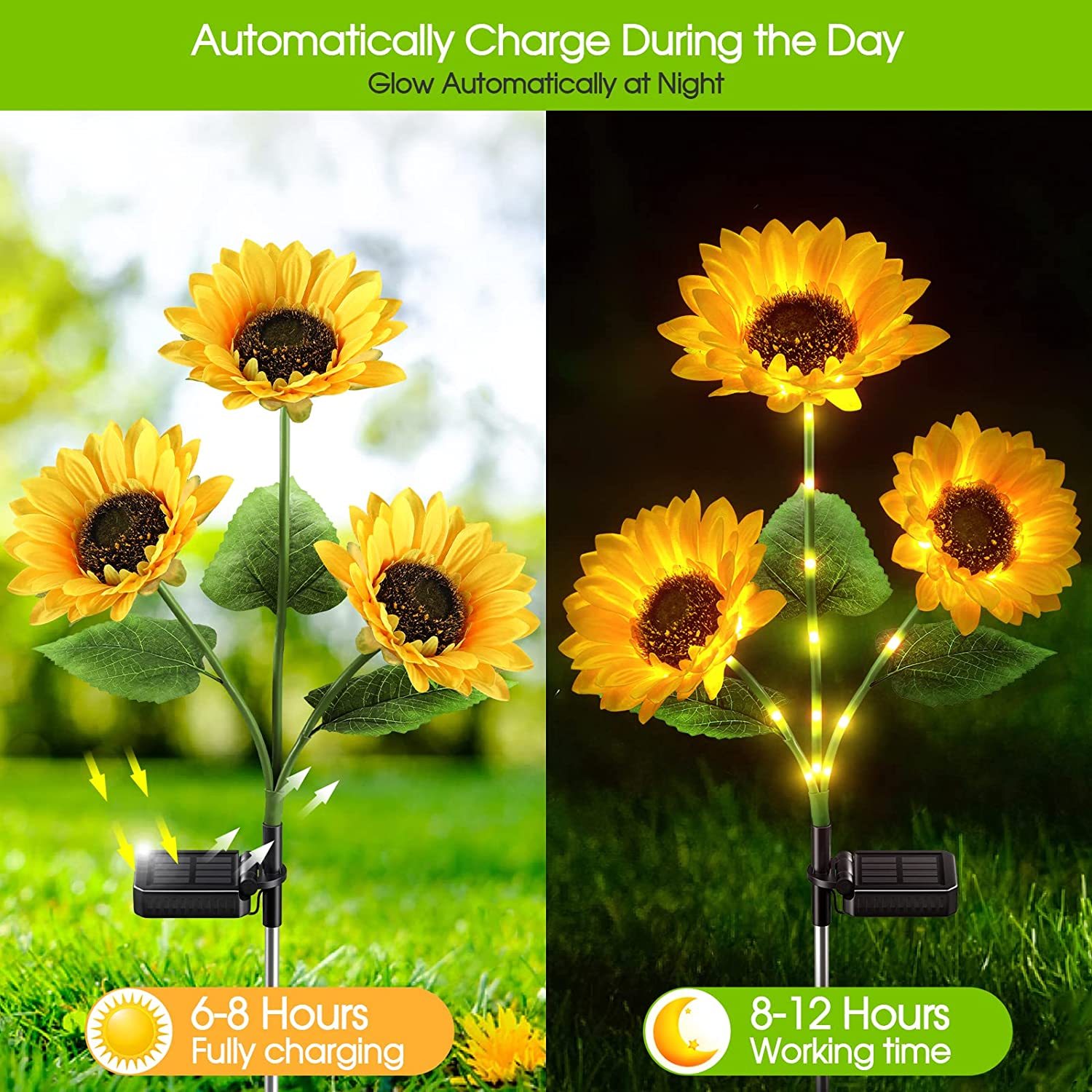 ⏳Time-limited Special⏰Sunflower Solar Garden Stake Led Lights🌻-PLAWLTD