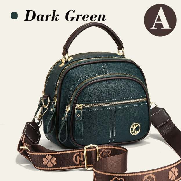 🎁Hot Sale 49% OFF⏳Classic Multifunctional Compartments Adjustable Wide Shoulder Strap PU Leather Crossbody Bag-PLAWLTD