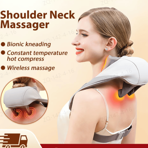 🔥Electric Neck Back Shoulder Massager-PLAWLTD