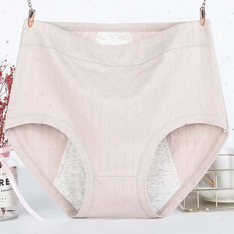 🔥HIGH WAISTS PLUS SIZE COTTON ANTIBACTERIAL  LEAK-PROOF PHYSIOLOGICAL UNDERWEAR