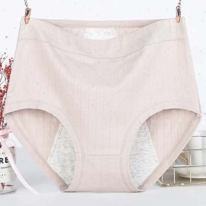 🔥HIGH WAISTS PLUS SIZE COTTON ANTIBACTERIAL  LEAK-PROOF PHYSIOLOGICAL UNDERWEAR