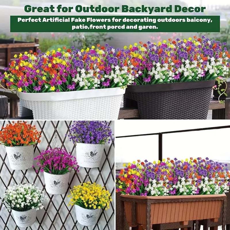 Rain & Sun Proof British Blooms - UV GuardTM Fade-Free Colourful Artificial Flower-PLAWLTD